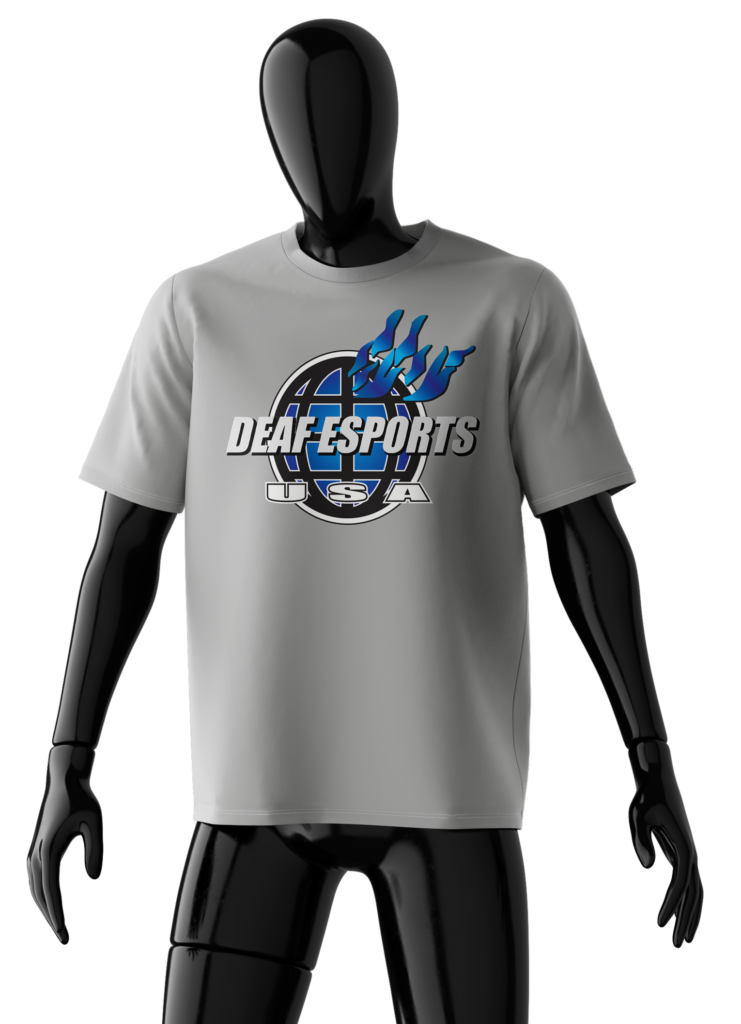 DEAF Esports SPRM Fire tee ALT GREY