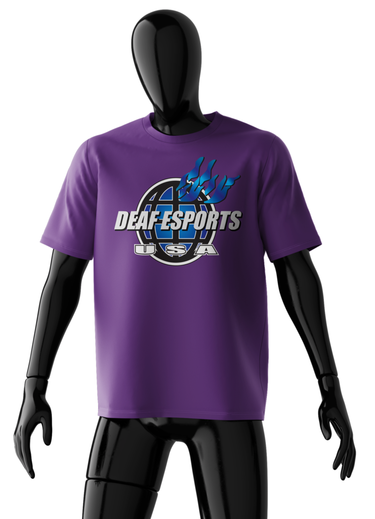 DEAF Esports SPRM Fire tee ALT PURPLE